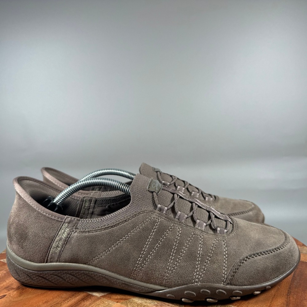 Skechers Hands Free Slip-ins Seager Hiker Topanga Dark Taupe 100615 Womens 8.5